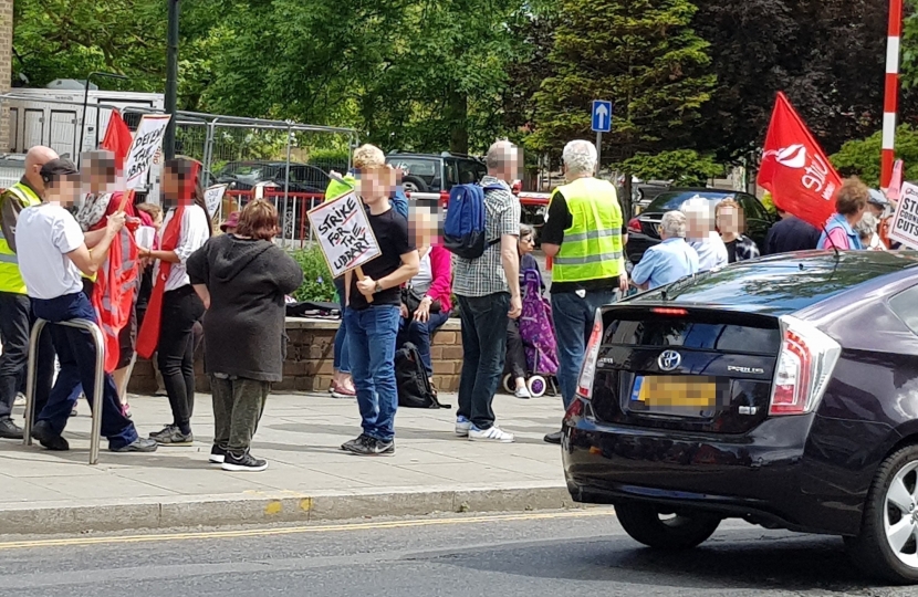 Library protest