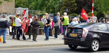 Library protest