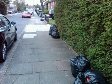 Missed collections in Upfield Road, Hanwell